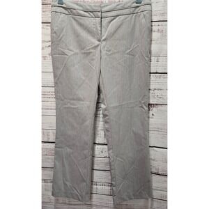 New York & Co Gray Pinstripe Pants Women's size 10 Classic Stretch Petite